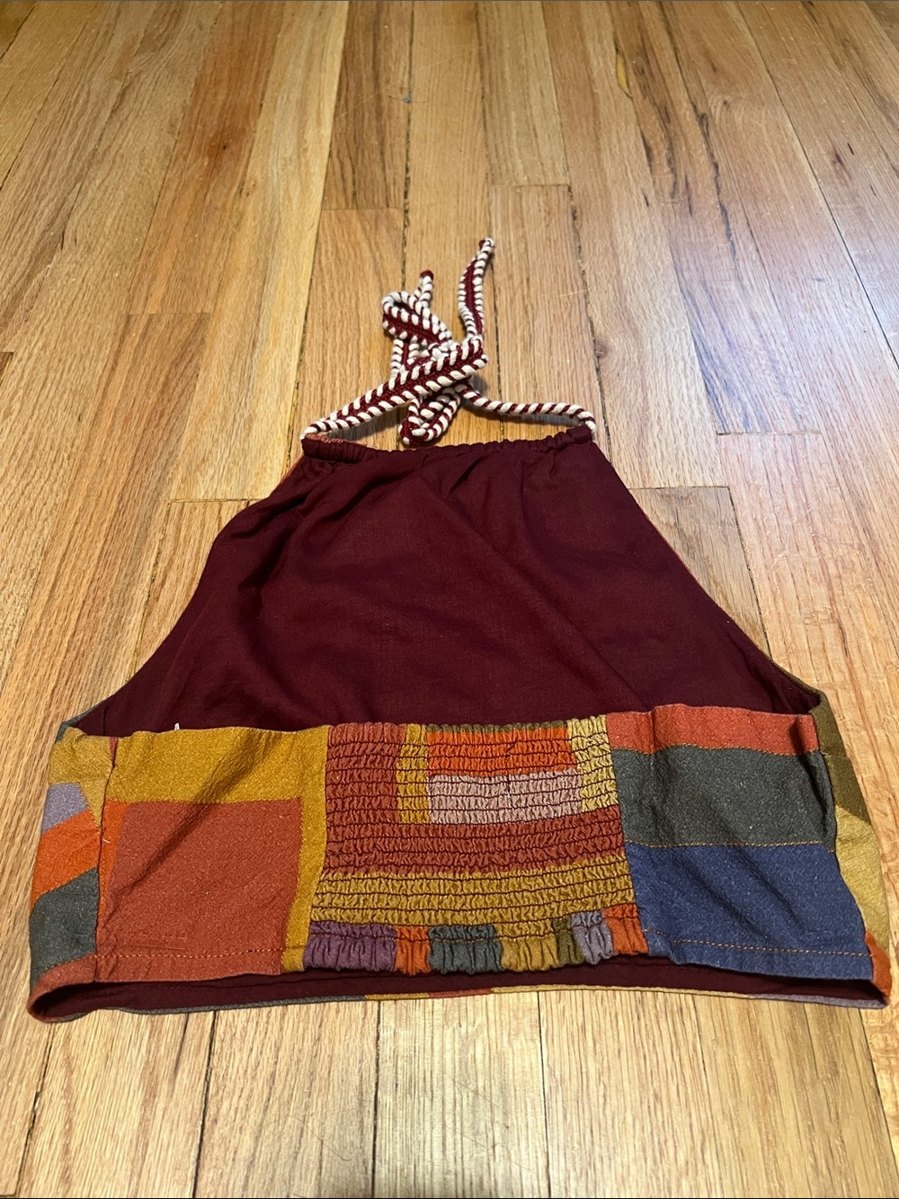 Kimchi Blue Multicolor Geometric Halter Top - Picture 2 of 2
